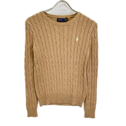 POLObyRalphLauren ポロラルフローレン ベージュ ケーブル コットンニット トップス