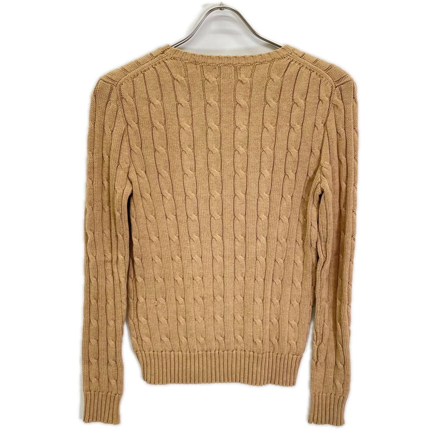 POLObyRalphLauren ポロラルフローレン ベージュ ケーブル コットンニット トップス