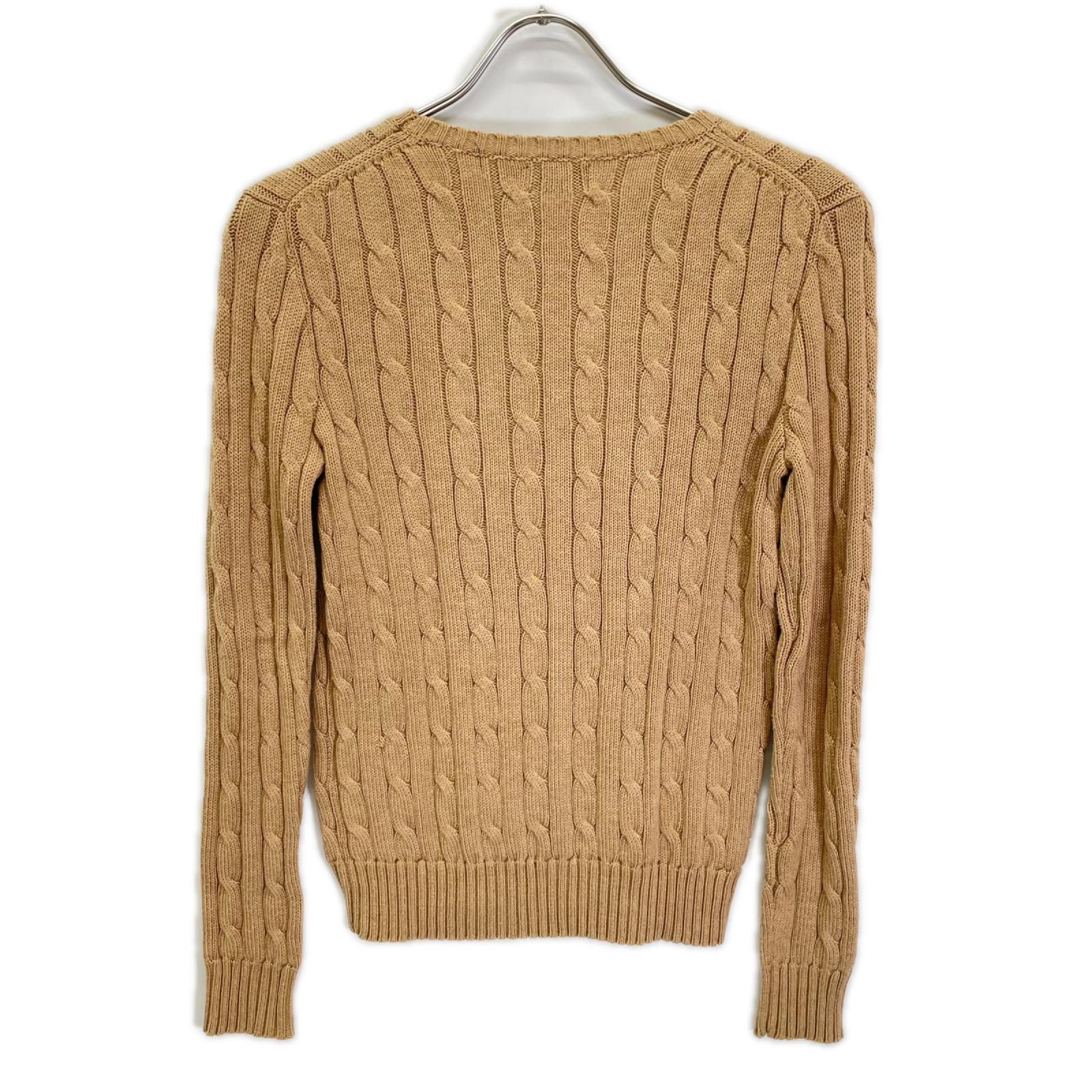POLObyRalphLauren ポロラルフローレン ベージュ ケーブル コットンニット トップス