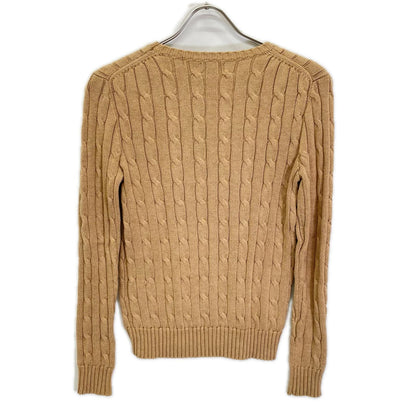 POLObyRalphLauren ポロラルフローレン ベージュ ケーブル コットンニット トップス