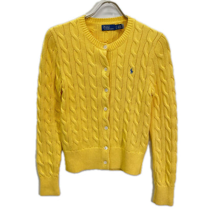 POLObyRalphLauren ポロラルフローレン イエロー コットン ケーブル カーディガン トップス