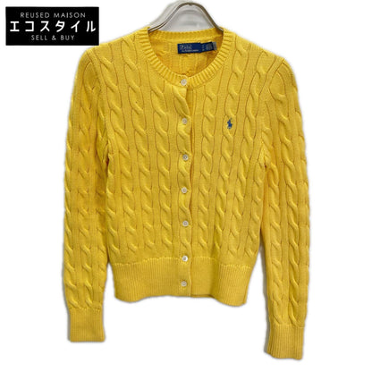 POLObyRalphLauren ポロラルフローレン イエロー コットン ケーブル カーディガン トップス