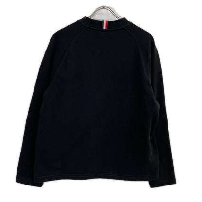 MONCLER モンクレール MAGLIA GIROCOLLO ブラック ロゴパッチ スウェット トップス