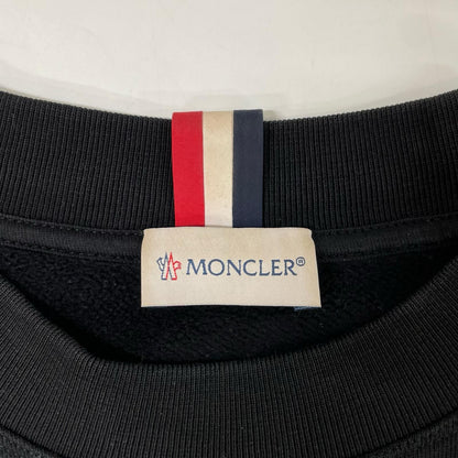 MONCLER モンクレール MAGLIA GIROCOLLO ブラック ロゴパッチ スウェット トップス