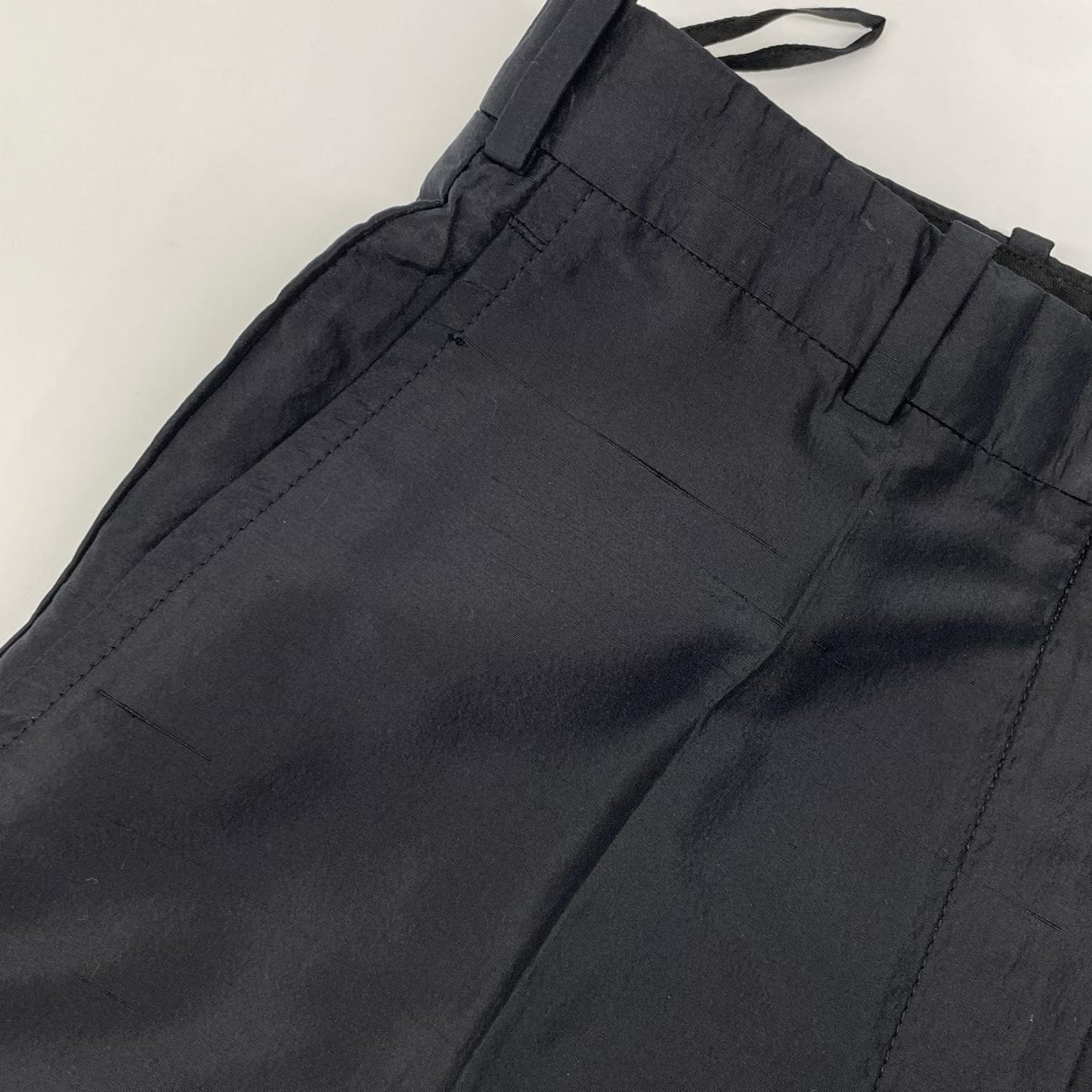 HERMES エルメス ゴルチエ期 ブラック シルク100% パンツ ボトムス