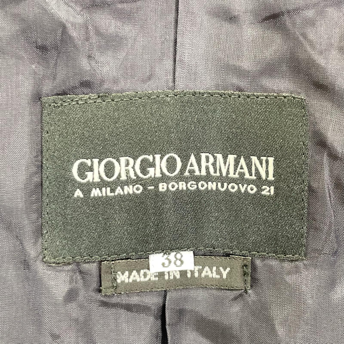 GIORGIOARMANI ジョルジオアルマーニ ネイビー コットン レーヨン ジップカーディガン トップス