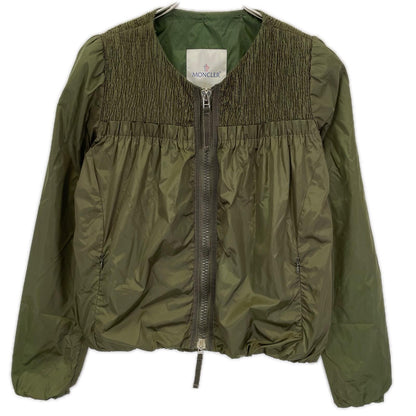 MONCLER モンクレール elea giubbotto カーキ ジップアップ ナイロンカーディガン トップス