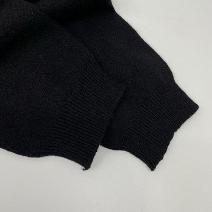 CHANEL シャネル ブラック カシミア65% 裾プレート タートルネックにっと トップス