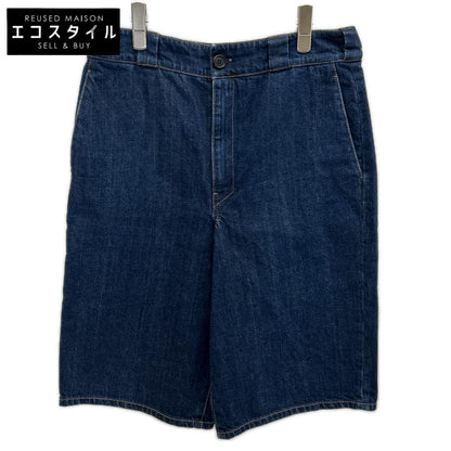 PRADA プラダ 20SS GFP427 S202 三角プレート インディゴデニムショーツ ボトムス
