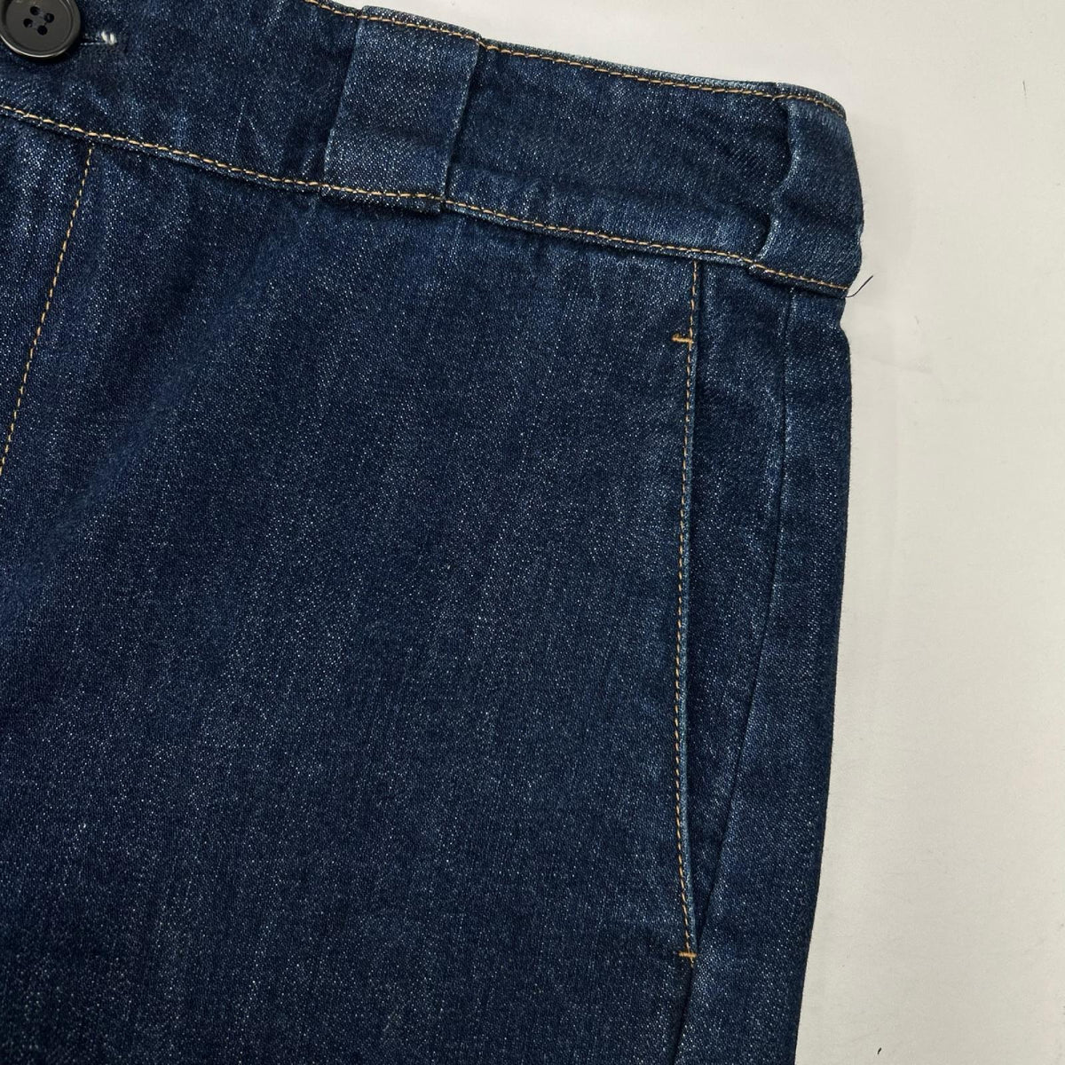 PRADA プラダ 20SS GFP427 S202 三角プレート インディゴデニムショーツ ボトムス