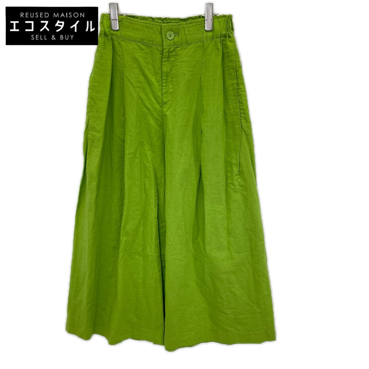 ISSEY MIYAKE イッセイミヤケ IM12FF579 コットンリネン ゴム紐ワイドパンツ ボトムス