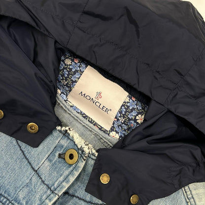 MONCLER モンクレール JOUBARDE GIUBBOTTO インディゴ ナイロン切替 デニムジャケット ジャケット