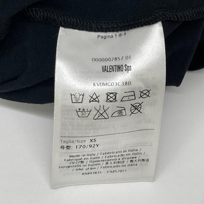 S.VALENTINO バレンチノ NOIR KV0MG03C380 スタッズTシャツ ブラック トップス