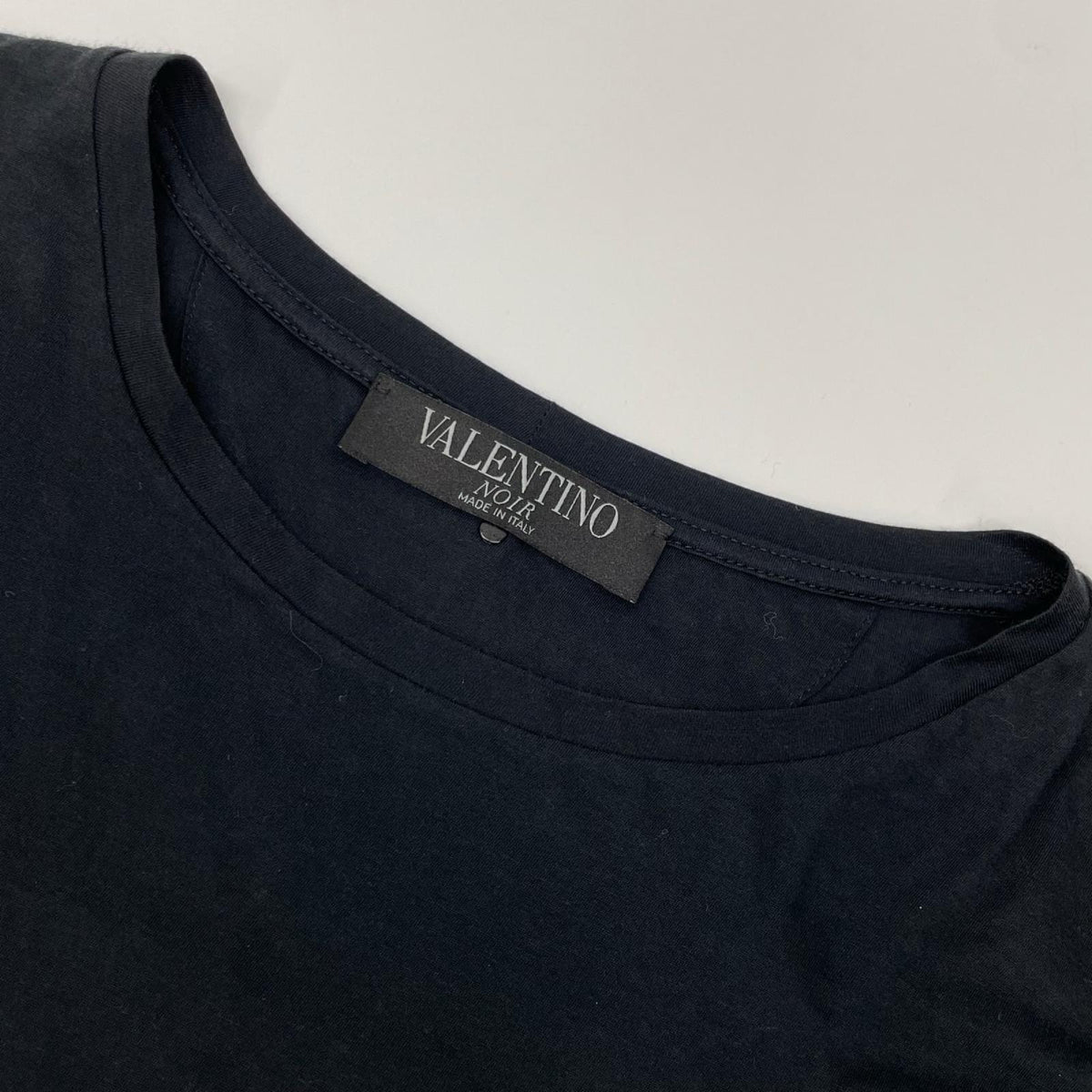 S.VALENTINO バレンチノ NOIR KV0MG03C380 スタッズTシャツ ブラック トップス