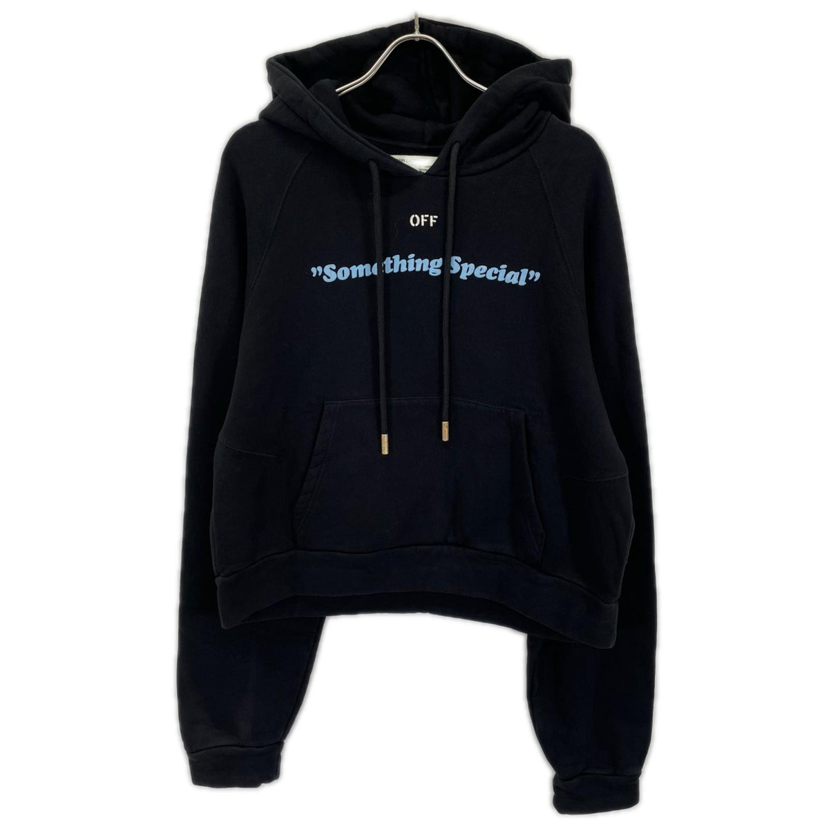 OFF-WHITE オフホワイト ブラック SOMETHING SPECIAL WOMEN ブラック フーディ― トップス