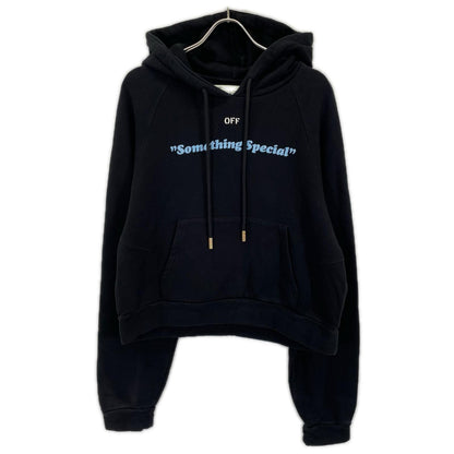 OFF-WHITE オフホワイト ブラック SOMETHING SPECIAL WOMEN ブラック フーディ― トップス