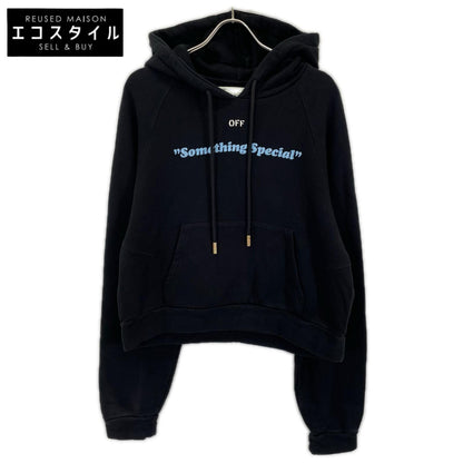 OFF-WHITE オフホワイト ブラック SOMETHING SPECIAL WOMEN ブラック フーディ― トップス