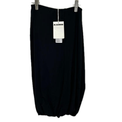 JILSANDER ジルサンダー J01MA0318 ブラック レーヨン バルーンスカート スカート