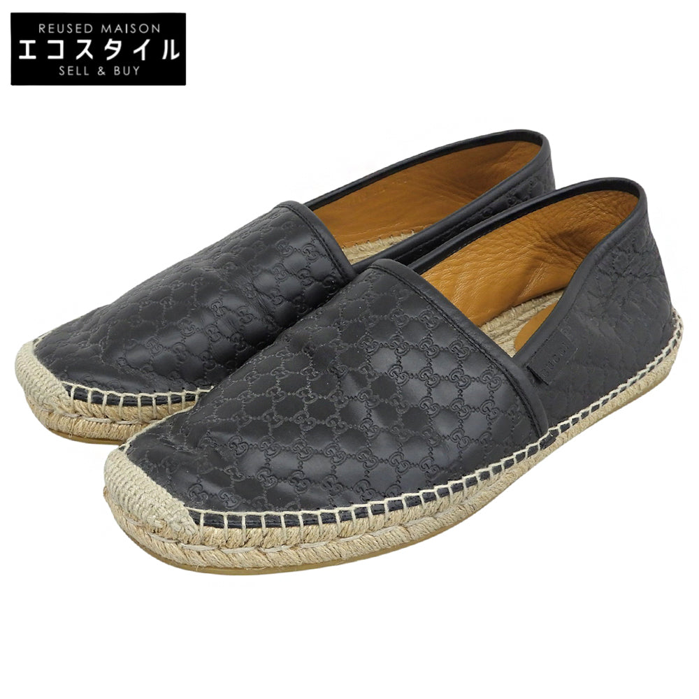 GUCCI グッチ マイクロGG スリッポン シューズ メンズ ブラック 8 1/2 667112 シューズ