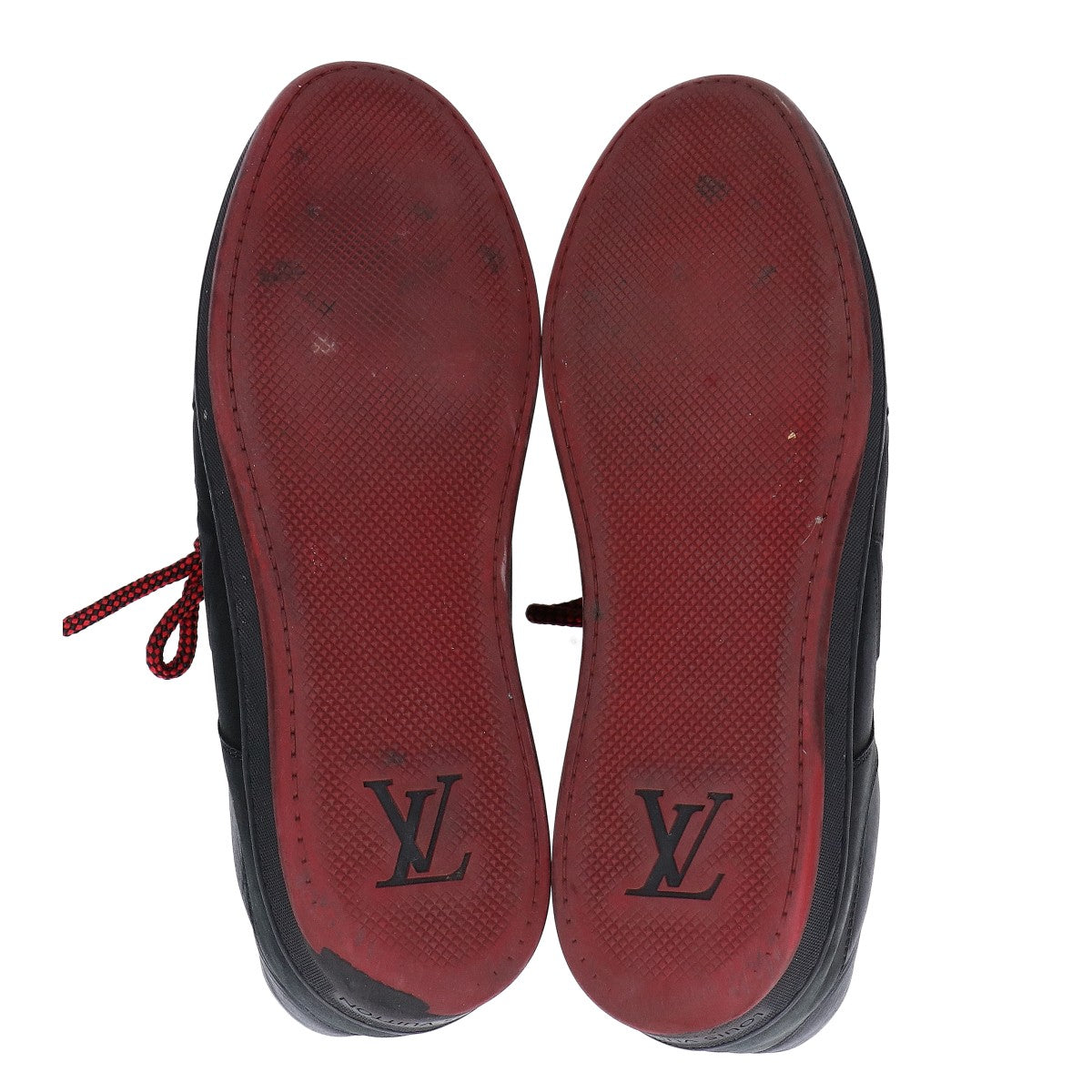 LOUIS VUITTON ルイヴィトン エンボスロゴ レザー ローカットスニーカー シューズ