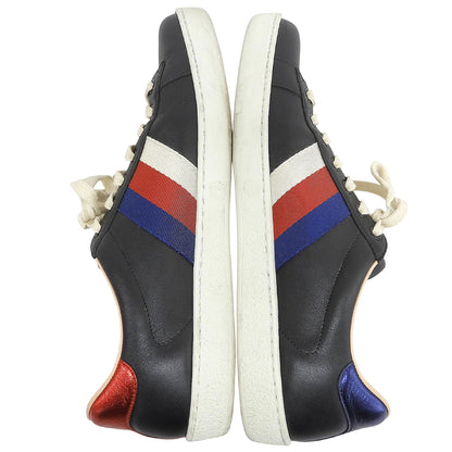 GUCCI グッチ トリコロール ローカットスニーカー シューズ メンズ ブラック 8 1/2 497276 シューズ