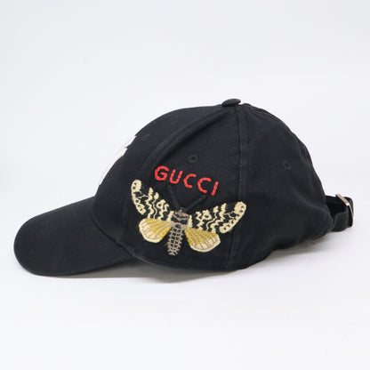 GUCCI グッチ 【即決/国内正規】NY Yankees ニューヨークヤンキース バタフライ刺繍 ベースボール キャップ 帽子