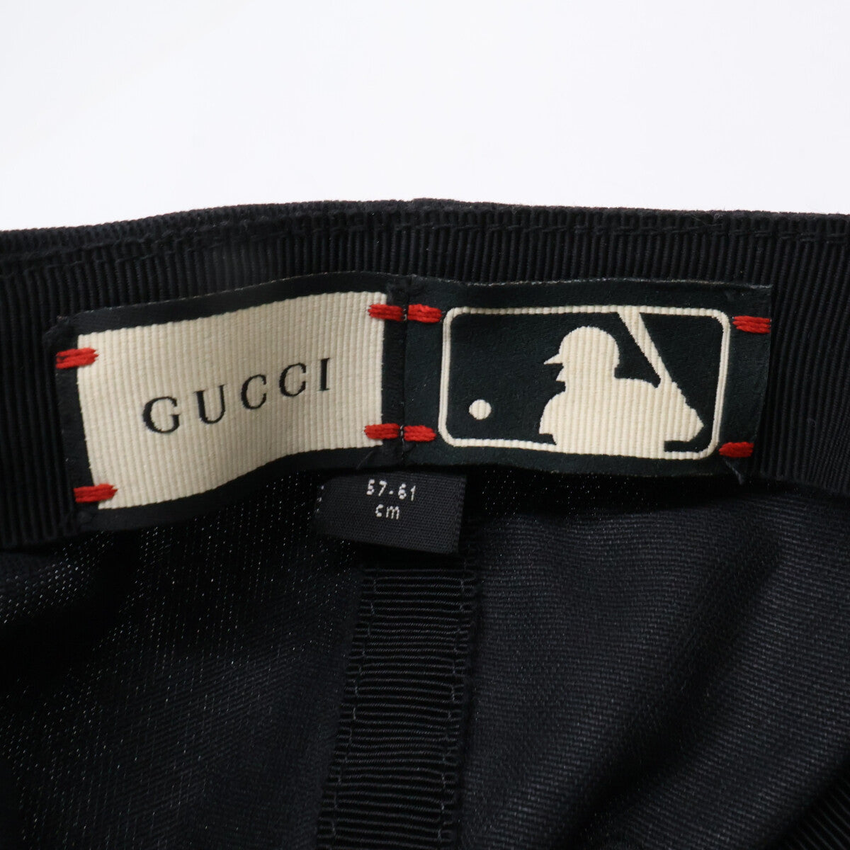 GUCCI グッチ 【即決/国内正規】NY Yankees ニューヨークヤンキース バタフライ刺繍 ベースボール キャップ 帽子