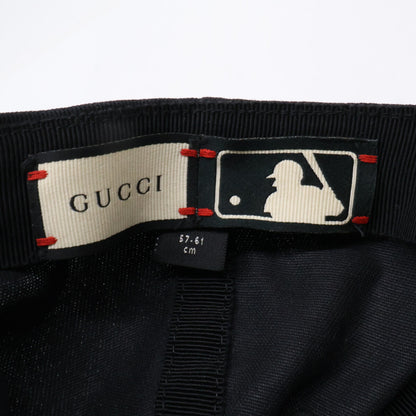 GUCCI グッチ 【即決/国内正規】NY Yankees ニューヨークヤンキース バタフライ刺繍 ベースボール キャップ 帽子