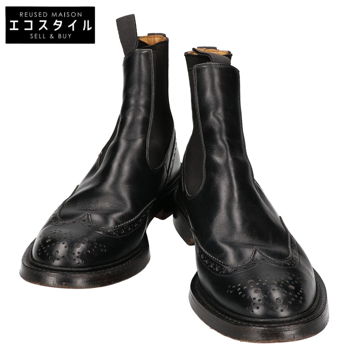 Tricker's トリッカーズ M2754 HENRY ウィングチップ サイドゴアブーツ シューズ