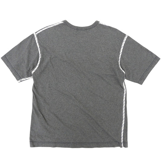 COMMEdesGARCONS HOMME コムデギャルソンオム キュプラパイピング 半袖Tシャツ コットン トップス メンズ グレー M HQ-T025 トップス