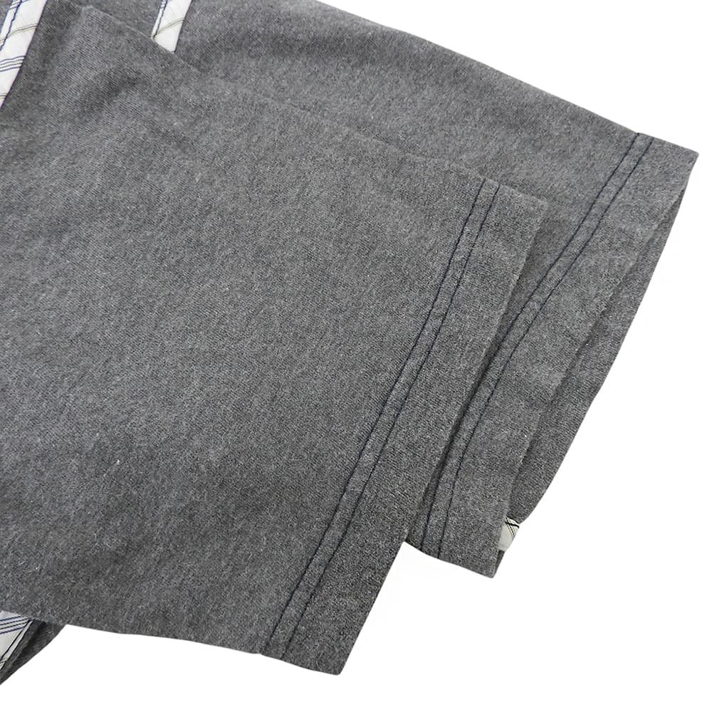 COMMEdesGARCONS HOMME コムデギャルソンオム キュプラパイピング 半袖Tシャツ コットン トップス メンズ グレー M HQ-T025 トップス