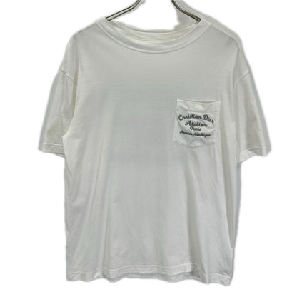 Dior HOMME ディオールオム 293J645A0677 CHRISTIAN DIOR ATELIER 刺繍胸ポケットTシャツ トップス