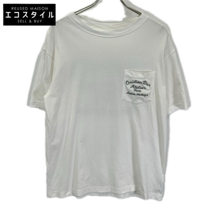Dior HOMME ディオールオム 293J645A0677 CHRISTIAN DIOR ATELIER 刺繍胸ポケットTシャツ トップス