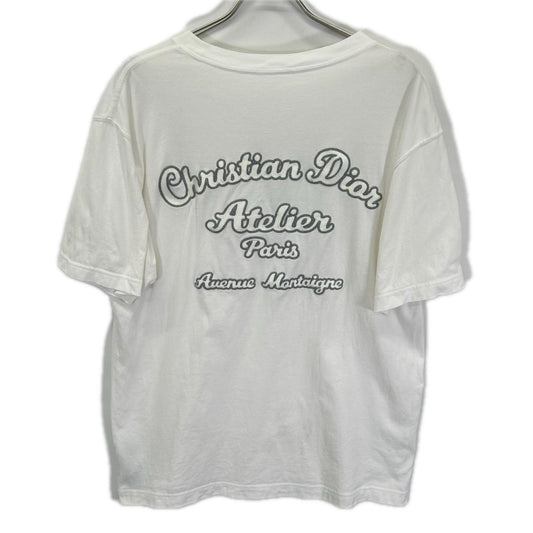 Dior HOMME ディオールオム 293J645A0677 CHRISTIAN DIOR ATELIER 刺繍胸ポケットTシャツ トップス