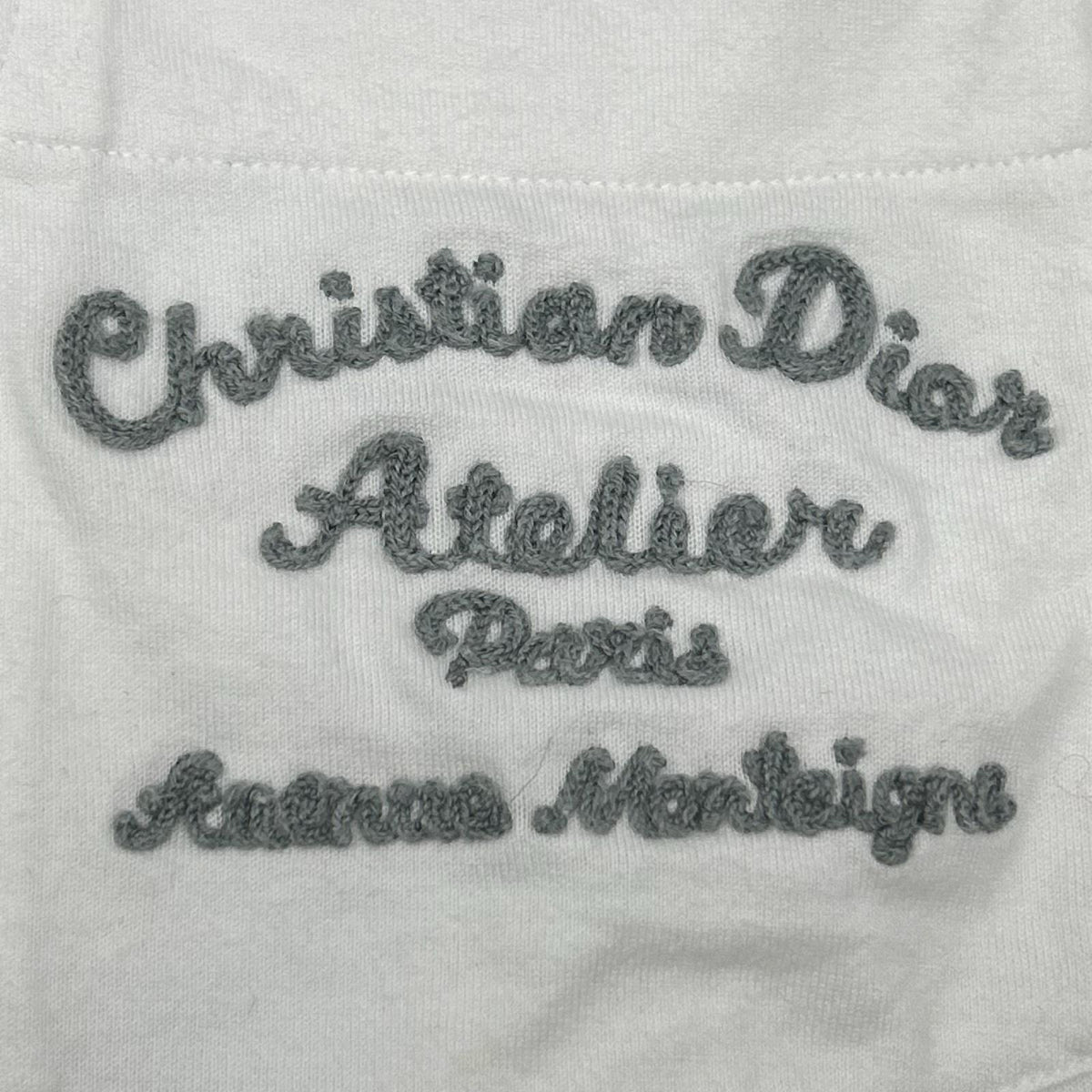 Dior HOMME ディオールオム 293J645A0677 CHRISTIAN DIOR ATELIER 刺繍胸ポケットTシャツ トップス