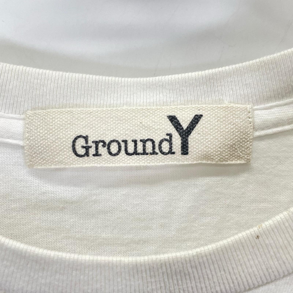 Ground Y グラウンドワイ ホワイト GZ-T21-070 笹田靖人 グラフィックTシャツ トップス