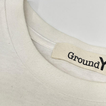 Ground Y グラウンドワイ ホワイト GZ-T21-070 笹田靖人 グラフィックTシャツ トップス