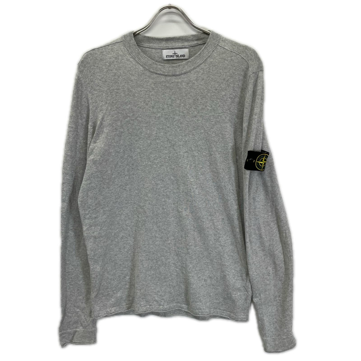 STONE ISLAND ストーンアイランド 761553289 グレー パッチ コットンニット トップス