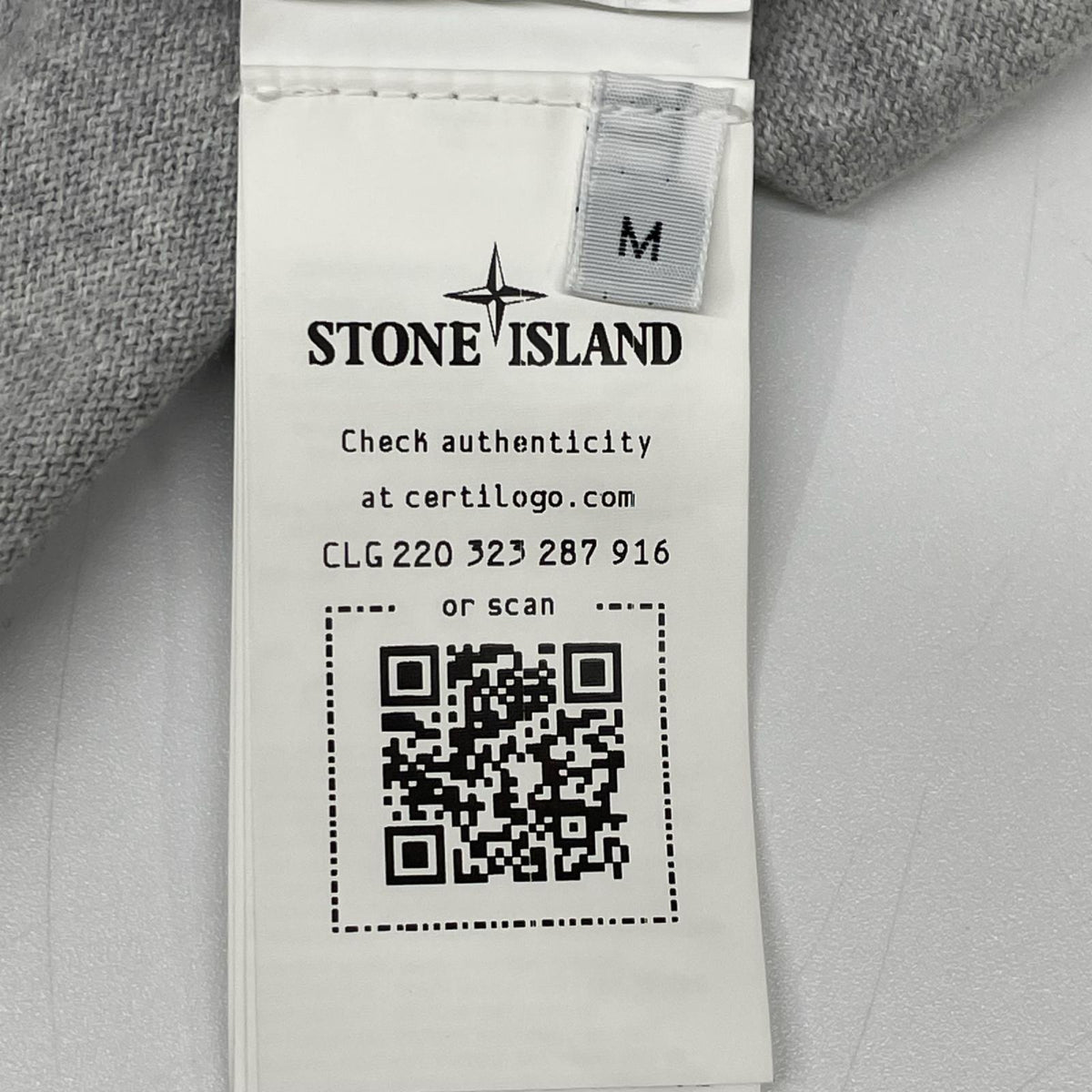 STONE ISLAND ストーンアイランド 761553289 グレー パッチ コットンニット トップス