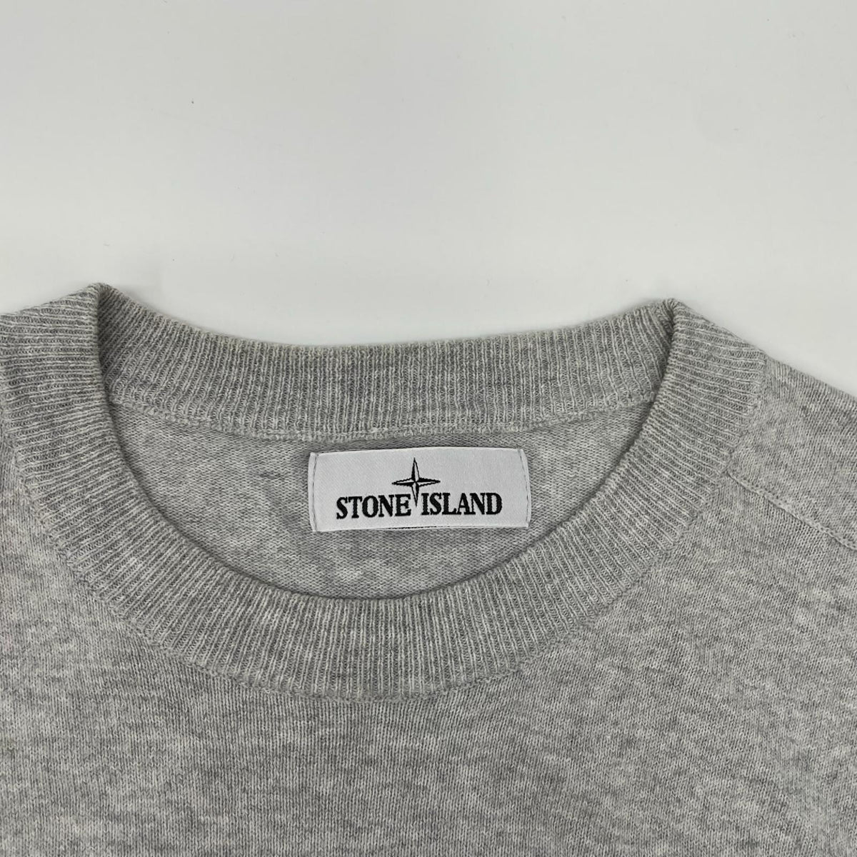 STONE ISLAND ストーンアイランド 761553289 グレー パッチ コットンニット トップス