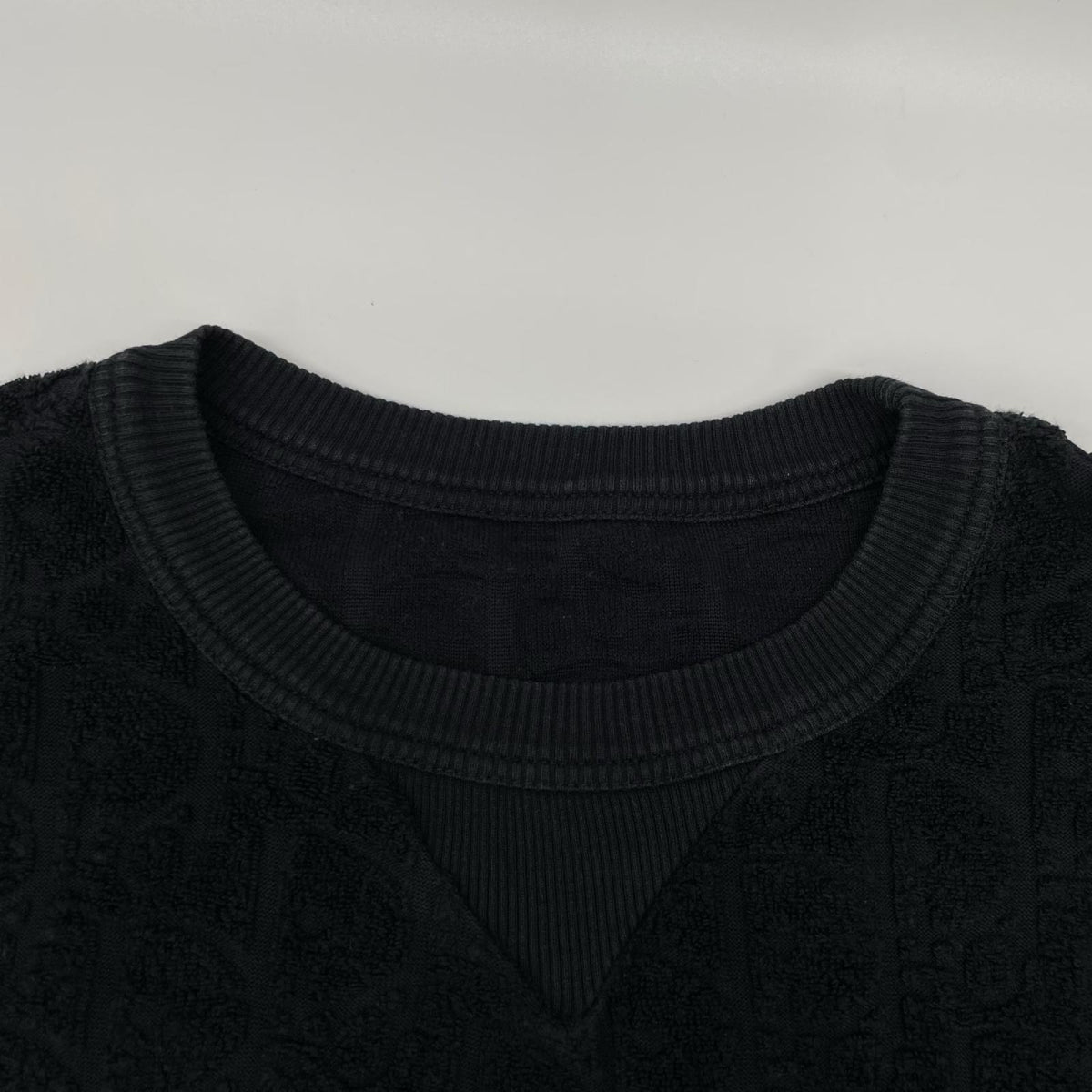 Dior HOMME ディオールオム 113J692A0614 ブラック パイル オブリークTシャツ トップス