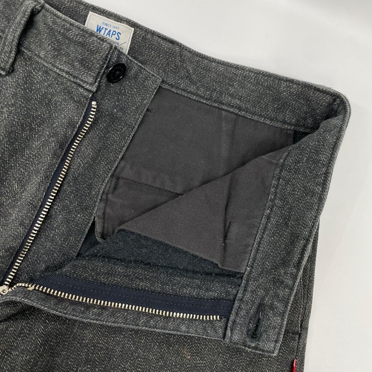 (W)TAPS ダブルタップス 132LTDT0PTM03 ブラック シャンブレー ワークパンツ ボトムス