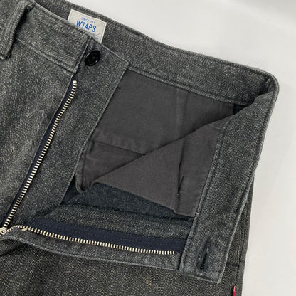 (W)TAPS ダブルタップス 132LTDT0PTM03 ブラック シャンブレー ワークパンツ ボトムス