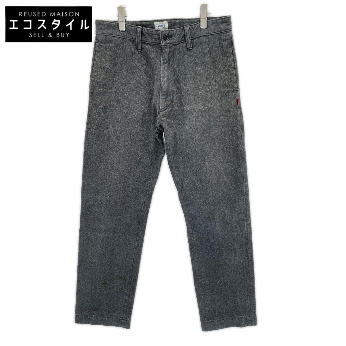 (W)TAPS ダブルタップス 132LTDT0PTM03 ブラック シャンブレー ワークパンツ ボトムス