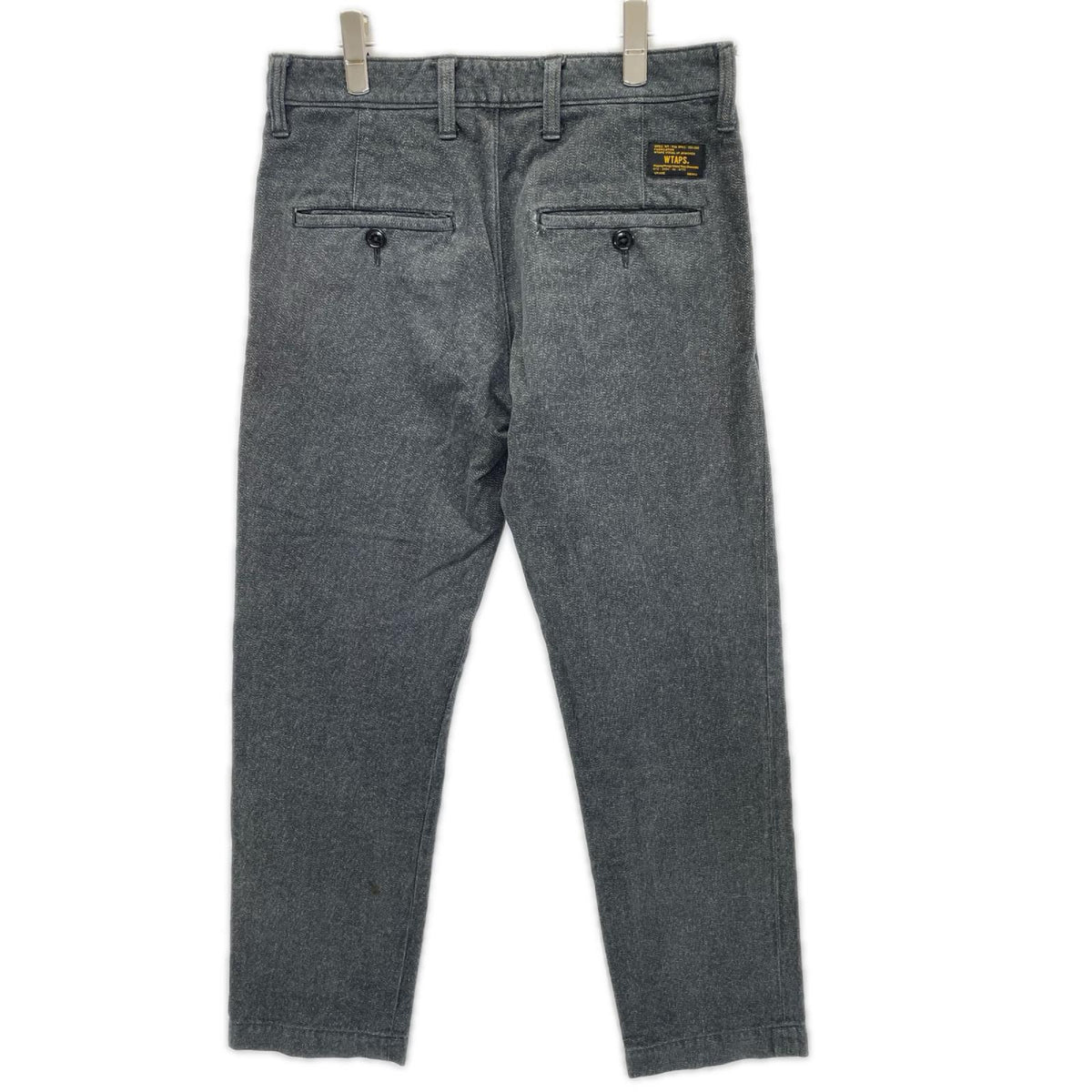 (W)TAPS ダブルタップス 132LTDT0PTM03 ブラック シャンブレー ワークパンツ ボトムス