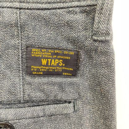 (W)TAPS ダブルタップス 132LTDT0PTM03 ブラック シャンブレー ワークパンツ ボトムス