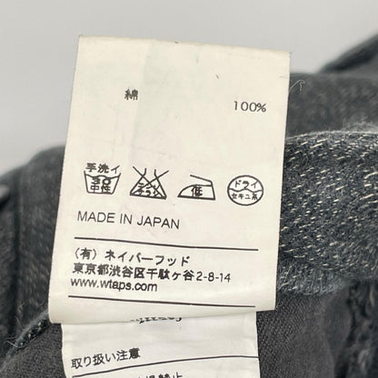 (W)TAPS ダブルタップス 132LTDT0PTM03 ブラック シャンブレー ワークパンツ ボトムス