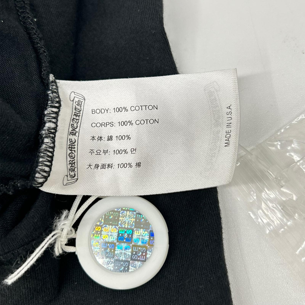 Chrome hearts クロムハーツ CH ホースシュー 半袖シャツ ブラック トップス