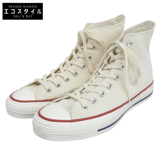 converse コンバース 美品 ハイカット キャンバス スニーカー シューズ メンズ オフホワイト 8 MADE IN JAPAN シューズ