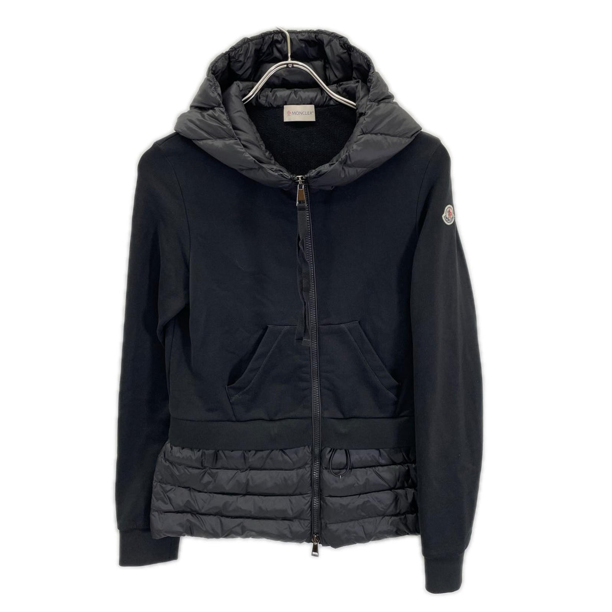 MONCLER モンクレール MAGLIA CARDIGAN ブラック ダウン切替 パーカー トップス